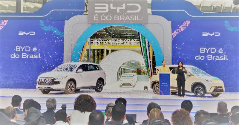 BYD Begins EV Production at New Factory in Brazil