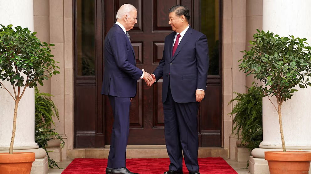 Biden and Xi Jinping